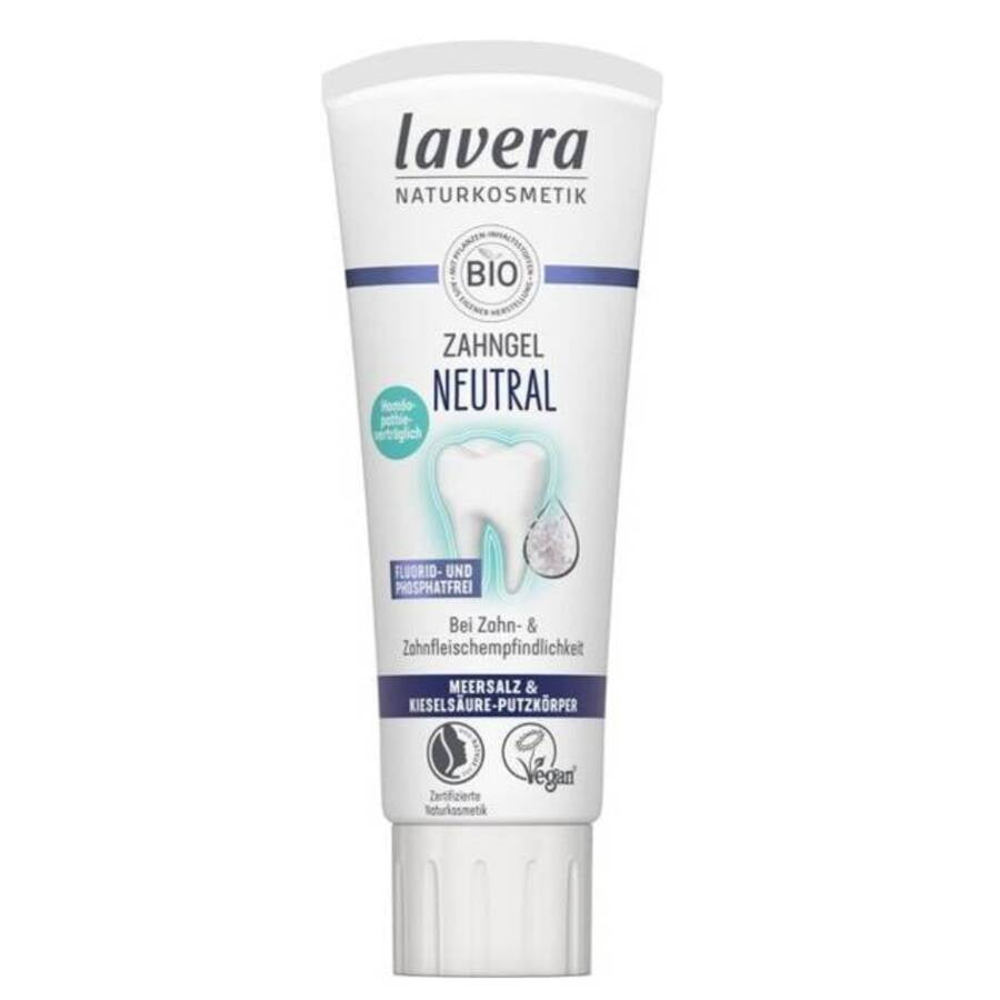 Lavera Neutral Żel do mycia zębów z dodatkiem soli morskiej i z drobinkami kwasu krzemowego