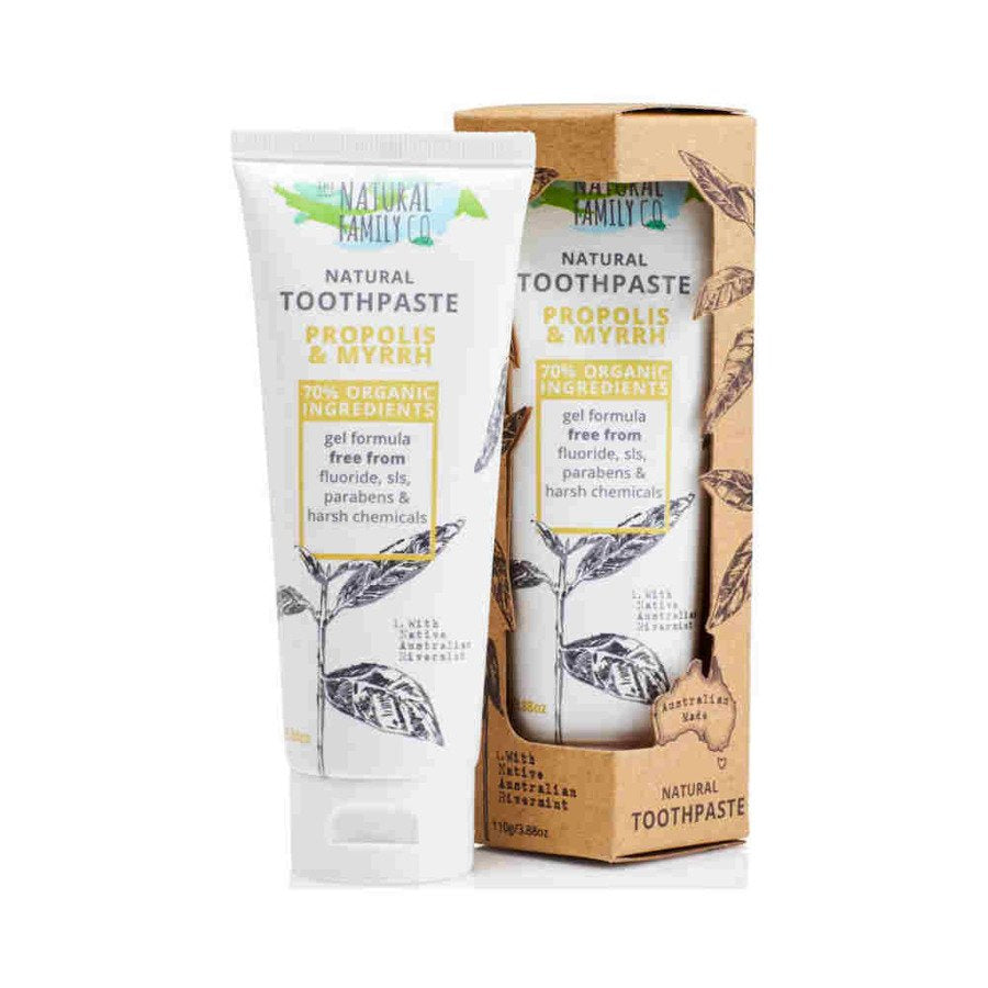 Natural Family Co Propolis i Myrrh Naturalna pasta do zębów bez fluoru z propolisem i mirrą 110 g