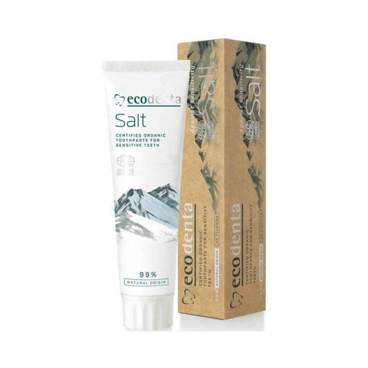 Ecodenta Salt Organiczna pasta do zębów wrażliwych z solą bez fluoru 100ml