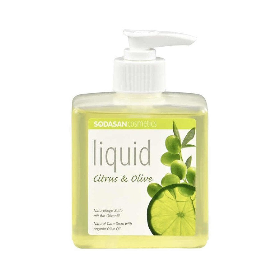 Sodasan Mydło w płynie cytrusowo - oliwkowe z dozownikiem 300 ml